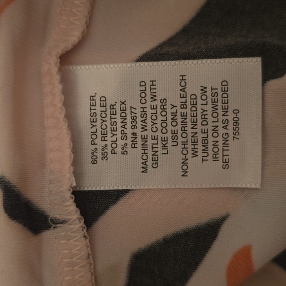 LIZ CLAIBORNE BRAND WOMEN'S SHORT SLEEVES PINK AND BLACK SUMMER TOP SIZE XL - Picture 15 of 16